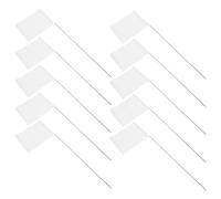 BESTonZON 24 Bandiere Delimitazione in PVC con in Inossidabile da 15 Pollici per Giardinaggio Rilievi Topografici e Applicazioni Industriali
