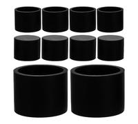 BESTonZON 25 Pezzi Tappi Fermaporta in Silicone Morbido Nero Copri Fermaporta Anticollisione Diametro Interno 22,7 Mm Protezioni per Paraurti per Uso in Ufficio e Casa