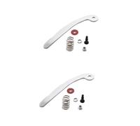 BESTonZON 2Pcs Ponte Della Chitarra Dado Primavera Chitarra Vibrato Ponte Cinese Divisori Placcato Braccio Del Tremolo Whammy Bar Una Elettrica Whammy Bar Manovella Della