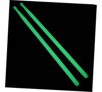 BESTonZON 2pezzi Bacchette in Nylon per Batteria Due Verdi Fluorescenti Robuste e Durevoli per Miglior Colpo e Suono Distinto