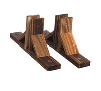 BESTonZON 2pezzi Base Per Recinzione in Legno Kit Supporto Stabile Antiribaltamento Per Staccionate Piccole Da Giardino e Cortile Fissaggio Facile Ancoraggio Accessorio Pratico Per Recinzion