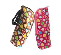 BESTonZON 2pezzi Borsa Termica Per Bottiglie Portatile Con Zip Laterale Custodia Leggera Isolamento Caldo e Freddo Per Latte e Acqua Per Viaggi e Passeggiate All Aperto