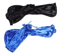 BESTonZON 2pezzi Cappello Da Pirata Per Adulti in Poliestere Fascia Per Capelli Coda Lunga Copricapo Elastico Per Costume Da Marinaio e Attività All Aperto