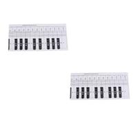 BESTonZON 2pezzi Key Piano Keyboard Teaching Aid Chart Guida Pratica Per Principianti e Portatile Simulazione Chiavi Pianoforte Per Apprendimento e Riferimento Note