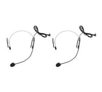 BESTonZON 2pezzi Microfono Headset Per Insegnanti Microfono Portatile Montato Sulla Testa Con Amplificazione Chiara e Segnale Stabile Per Lezioni e Spettacoli Dal