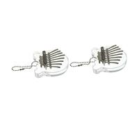 BESTonZON 2pezzi Mini Kalimba Tasti Per Principianti Strumento Musicale Portatile Sapele Facile Da Suonare e Ottimo Per Relax e Coordinazione Fisica