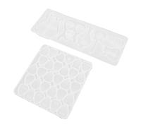 BESTonZON 2pezzi Stampi in Silicone Riutilizzabili Per Plettri Di Chitarra Stampi Per Portachiavi e Ciondoli Decorativi Per Dita Flessibili e Facili Da Pulire