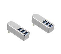 BESTonZON 2pezzi Usb Hub Adattatore Usb Hub Per Laptop Design e Ruotabile Trasferimento