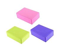 BESTonZON 3 Blocchi Yoga EVA Leggeri e Resistenti per Supporto e Profondità delle Posizioni Accessori Fitness per e Allenamento Colori Casuali Colore Casuale Colore Casuale