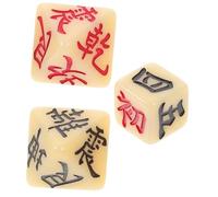 BESTonZON 3 Divinatori Antichi in Jing Poliedrici Resistenti per Giochi da Tavolo e Vintage da Collezione