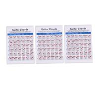 BESTonZON 3 Pcs Chitarra Di Formazione Accordi Di Chitarra Poster Accordo Di a Poster Uke Soprano Concerto a Tenore Decalcomanie Musica Per a Elettrica a