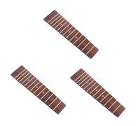 BESTonZON 3 Pezzi 13 Accessori Per Ukulele Accessori Per Chitarra io Per Chitarra i Scintillanti Manico Della Tastiera Dell'ukulele Di Legno Palissandro Mogano
