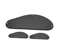 BESTonZON 3 Pezzi Bass Guitar Back Cover Plate Single Layer Plastic Rear Tremolo Cover For Bass Protective Cavity Plate For Enhanced Sound And Easy Installation