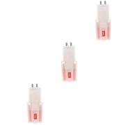 BESTonZON 3 Pz ago del fonografo attacco stilo in alluminio puntine di ricambio universali per giradischi spilla spilli Accessori stilo di ricambio ago del giradischi disco Raccogliere rosso