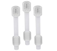 BESTonZON 3 Pz Blocco Di Sicurezza Per Kit a Prova Di Serrature Per Finestre a Prova Di Armadietti Protettori Serratura Frigorifero Cassetto Retrattile Abs