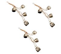 BESTonZON 3 Pz Campana Della Strega Del Della Vite Appendiabiti Per Campanello Delle Streghe Produttori Di Rumore Delle Campane Delle Mucche Campane Di Streghe Appese Corda Di