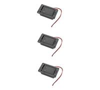 BESTonZON 3 Pz Custodia Per Batterie Per Chitarra Cassa Dei Bassi Basso Custodia Nera Portabatterie Per Chitarra 9v Fornitura Di Chitarre Portabatteria Astuccio Vano Plastica Eq Raccogliere