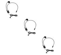 BESTonZON 3 Pz microfono microfoni auricolare cuffie cablate auricolari cuffie over-ear cablate universale altoparlante ferro da stiro
