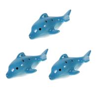 BESTonZON 3 Pz ocarina giocattoli dei delfini giocattolo per ocarine bambini kiddikutter petit dolphin musical toys giocatoli giocattoli per i figli piccolo strumento ceramica
