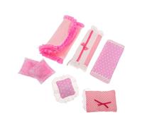 BESTonZON 3 Set Di Accessori Per La Camera Da Letto Della Casa Delle Bambole Coperte Cuscini Decorazioni Per La Casa Delle Bambole In Miniatura Biancheria Da Letto Per Principesse