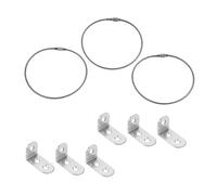 BESTonZON 3 Set Di Dispositivi Anticaduta Per Mobili Per Scaffali Per Libri Scaffali Antiribaltamento Armadietti Antiribaltamento Ancoraggio Per Mensole