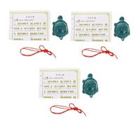 BESTonZON 3 Set Ocarina a 6 fori fischio dell'ocarina giocattolo musicale per bambini strumento musicale flauto bambini collana il regalo ocarina in porcellana bianca strumento ocarina