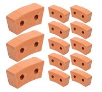 BESTonZON 30 Pezzi Mattoncini in Argilla per Modellismo, Accessori per Paesaggistica Facili da Assemblare, Kit Mattoni Miniatura per Riproduzione di Edifici e Tavolo di Sabbia
