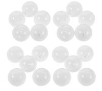 BESTonZON 30pezzi Bianco Plastica Campanello Inserti per Giocattoli Ragazzo Ragazza Ragazza Animali Burattini Squeaker Accessori Riparazione Manufatti Creativi