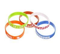 BESTonZON 30Pezzi Braccialetti Sportivi Silicone per Calcio per Giocatori e Allenatori Accessorio Moda