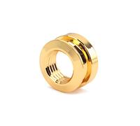 BESTonZON 3pezzi Jack Pickup Endpin Oro Per Chitarra e Basso Pulsanti Per Cinghia e Accessori Facili Da Installare e Resistenti Design Moderno Per Ogni Strumento