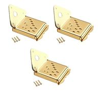 BESTonZON 3pezzi Metal Triangle Mandolin Tailpiece Con Viti Migliora Suono e La Resistenza Della Tua Chitarra o Mandolino Facile Installazione e Design Elegante