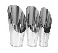 BESTonZON 3pezzi Palette Da Giardino in Acciaio Inossidabile Forma Di Secchio Badili Per Trapianto Rimozione Erbacce e Piantagione Utensili Resistenti e Sicuri Per Uso in Orto e Fioriera