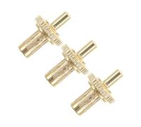 BESTonZON 3pezzi Perni per Ponte Chitarra Elettrica Viti Metalliche di Montaggio Inserti per Ponte Chitarra Accessori per Parti di Viti per Intonazione del Ponticello