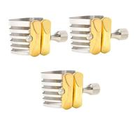 BESTonZON 3pezzi Sax Clip Acciaio Inossidabile Per Saxofono Accessorio Professionale Leggero e Resistente Per Musicisti e Appassionati