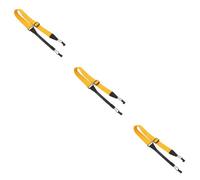 BESTonZON 3pezzi Tracolla Per Ukulele Strisce Colorate Design Pratico Senza Facile Da Installare e Rimuovere Accessorio Per Musicisti Colore Giallo