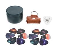 BESTonZON 3sets Plettri Per Chitarra Con Design Creativo e Confezione Elegante Per Chitarra Acustica Elettrica e Basso Accessori Musicali Pratici e Leggeri