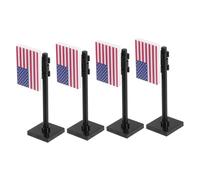BESTonZON 4 Mini Bandierine Americane Accessori per Giocattoli Militari Mattoncini per Stimolano La Creatività e Educativo