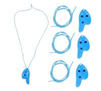 BESTonZON 4 Pezzi 6 Mini Ocarine Per Bambini Ocarina Professionale Ocarina Tenore a 6 Fori Pratica L'ocarina Ocarina Principiante Ragazzo Flauto Ocarina Pendente Bambino Portatile Abs