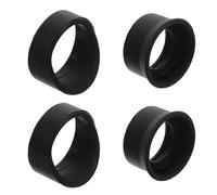 BESTonZON 4 Pezzi Coprioculari in Gomma per Microscopio Stereo e Binocolo, Protezione Oculare Antiscivolo da 31-33 Mm e 36-38 Mm, Accessori Compatibili per Ottica da Laboratorio e
