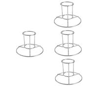 BESTonZON 4 Pezzi Inossidabile Rack da Barbecue Multi per Arrosti e Utensile Pratico per Grigliate Facile Resistente