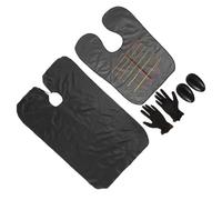 BESTonZON 4 Pezzi Kit per Tintura Chioma Professionale Copri Orecchie e Mantellina Oxford Nero, Strumenti per Uso Personale e Parrucchiere, Facile da Usare Stili multipli