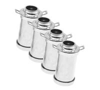 BESTonZON 4 Pezzi Miniature Milk Jug in Alloy Retro Vintage Metal Mini House Milk Can Decor For Dollhouse Tiny Scene Model Home Crafts And Party Holiday Display