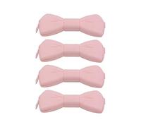 BESTONZON 4 pezzi per confezione clip di tenuta clip di cibo creativo e squisito sacchetto di tenuta clip a forma di fiocco di plastica sigillante per mantenere il cibo fresco (rosa)