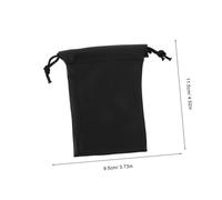 BESTonZON 4 pezzi Pochette Microfono in PU con Coulisse Custodia Mini Portatile per Microfoni e Accessori Protezione Antipolvere per Viaggi e Interviste