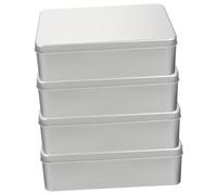 BESTonZON 4 pezzi Porta Dadi in Ferro con Fodera in Contenitori Affidabili per Dadi con Coperchio Sicuro Scatole di Resistenti per Giochi e Accessori Organizer Versatile per Conservare e