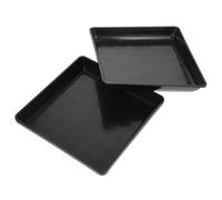 BESTonZON 4 Pezzi Sottovasi per Piante in Plastica PP Resistenti Vaschette Quadrate per Vasi per Balcone e