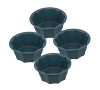 BESTonZON 4 Pezzi Vasi da giardinaggio ciotola pentola fiori contenitore portatori di pianta piccolo vasi da esterno vaso urna pentole per le piante urna vegetale in plastica pp Verde
