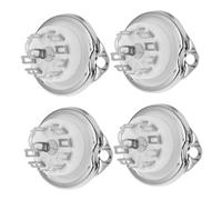BESTonZON 4 prese per tubi audio in ceramica a 9 pin per amplificatori compatibili con 6P1 6N1 6N2 12AX7 EL84 progetti fai da te parti di ricambio per prese per tubi