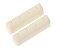 BESTonZON 4 Pz Banjo Dado Sostituire Il Capotasto Del Banjo Capotasto Del Ponte Del Mandolino Supporto Per Il Manico Della Chitarra Dado Scanalato Del Mandolino Supporto Per Bianca Abs