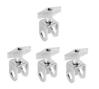 BESTonZON 4 Pz Clip a Campanaccio Staffe Hardware Morsetto Di Estensione Per Campanaccio Appoggio Per Il Pollice Del Registratore Clip Per Campanacci Clip Di Tamburo Musica Paralume Metallo